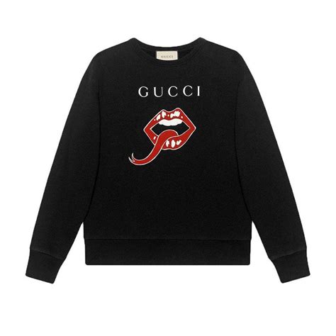 gucci lip sweater|gucci sweater for women.